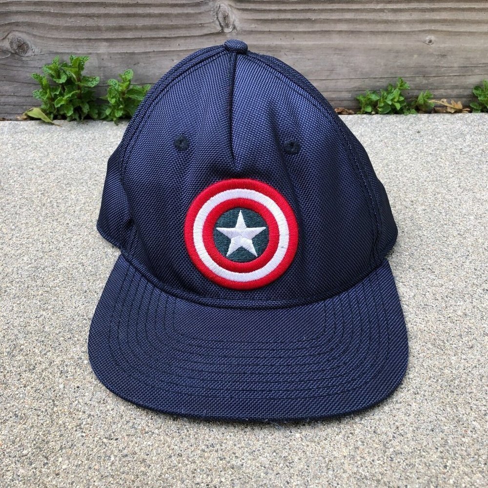 MARVEL Captain America Snapback Hat Men's Blue Adjustable Cap Super Hero Adult‍